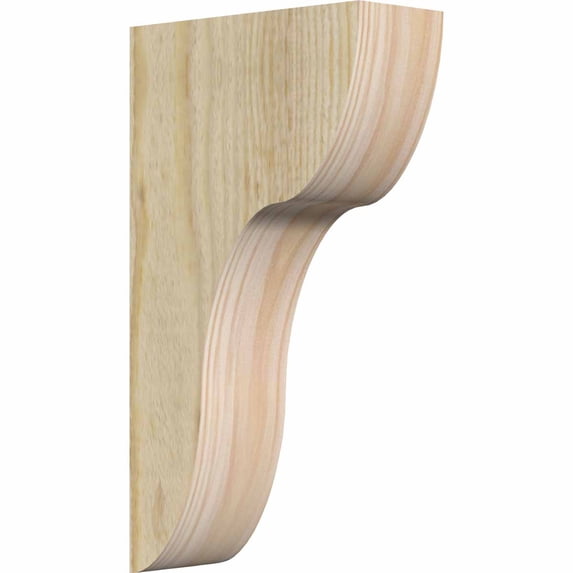 4"W x 10"D x 18"H Carmel Rough Sawn Corbel, Douglas Fir