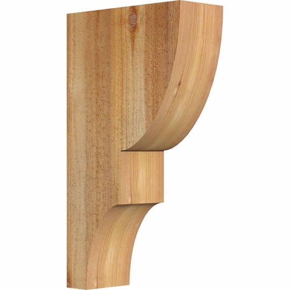 4"W x 10"D x 18"H Ridgewood Rough Sawn Corbel, Western Red Cedar