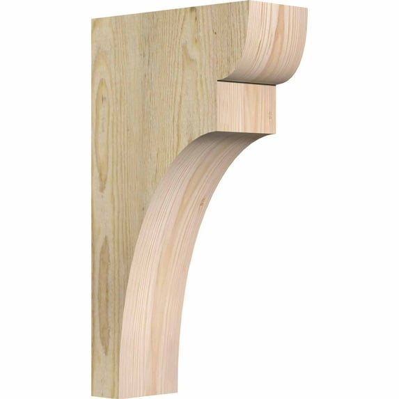 4"W x 10"D x 18"H Yorktown Rough Sawn Corbel, Douglas Fir