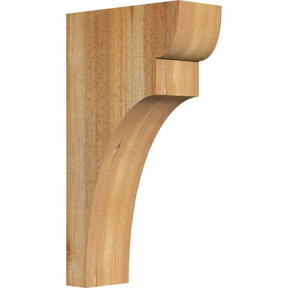 4"W x 10"D x 18"H Yorktown Rough Sawn Corbel, Western Red Cedar