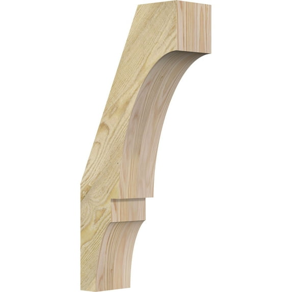 4"W x 10"D x 22"H Balboa Rough Sawn Knee Brace, Douglas Fir