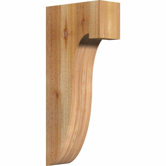 4"W x 10"D x 22"H Del Monte Rough Sawn Corbel, Western Red Cedar