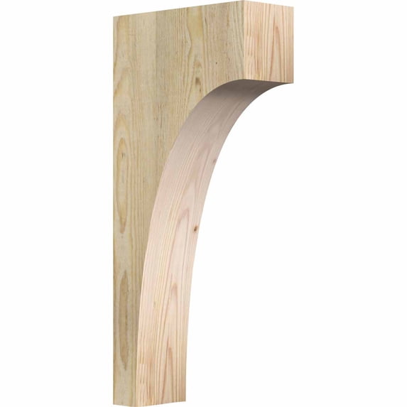 4"W x 10"D x 22"H Huntington Rough Sawn Corbel, Douglas Fir