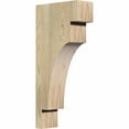 thumbnail image 1 of 4"W x 10"D x 22"H Mediterranean Rough Sawn Corbel, Douglas Fir, 1 of 9