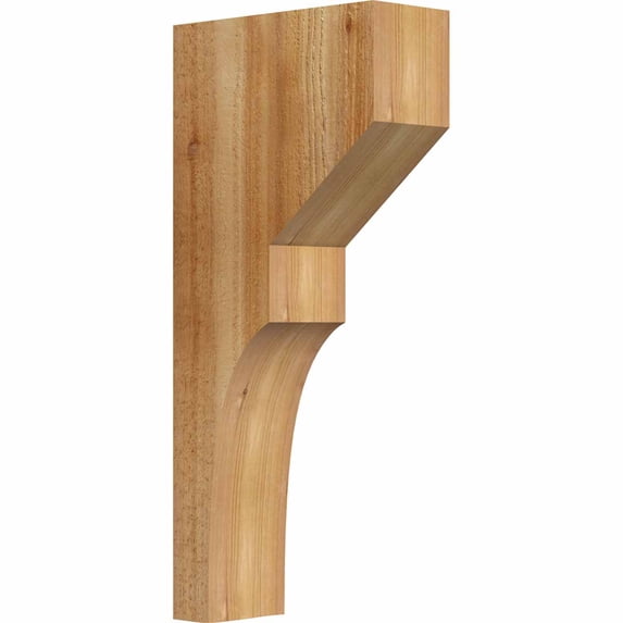 4"W x 10"D x 22"H Monterey Rough Sawn Corbel, Western Red Cedar