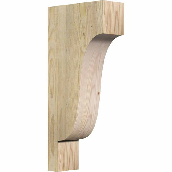 4"W x 10"D x 22"H Newport Rough Sawn Corbel, Douglas Fir