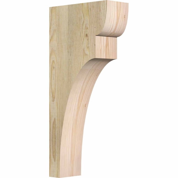 4"W x 10"D x 22"H Yorktown Rough Sawn Corbel, Douglas Fir