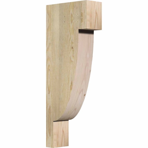 4"W x 10"D x 26"H Alpine Rough Sawn Corbel, Douglas Fir