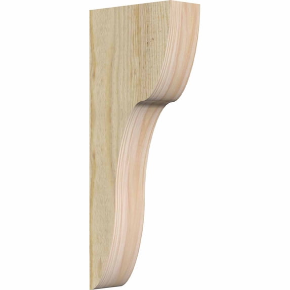 4"W x 10"D x 26"H Carmel Rough Sawn Corbel, Douglas Fir