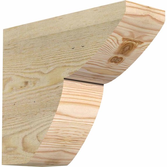 4"W x 10"H x 12"L Crestline Rough Sawn Rafter Tail, Douglas Fir
