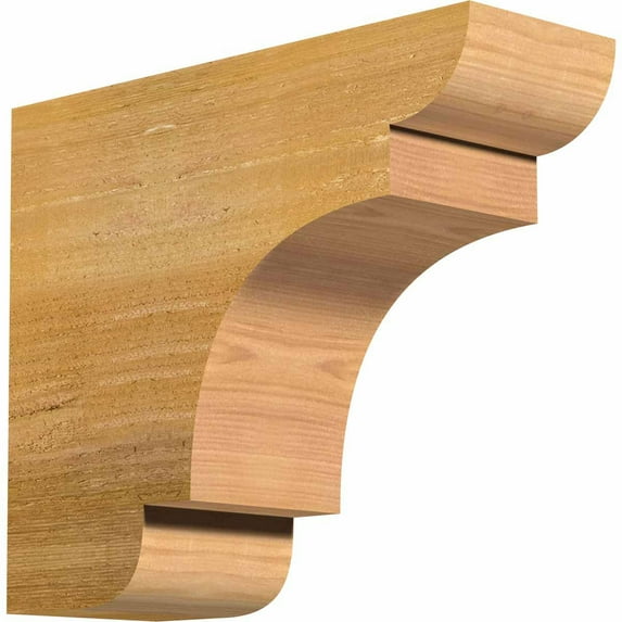 4"W x 10"H x 12"L New Brighton Rough Sawn Rafter Tail, Western Red Cedar