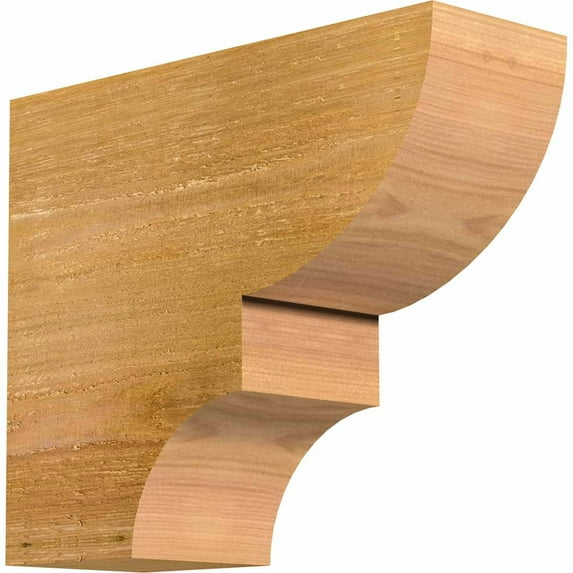 4"W x 10"H x 12"L Ridgewood Rough Sawn Rafter Tail, Western Red Cedar