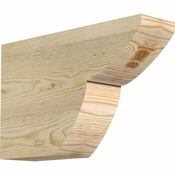 4"W x 10"H x 16"L Crestline Rough Sawn Rafter Tail, Douglas Fir