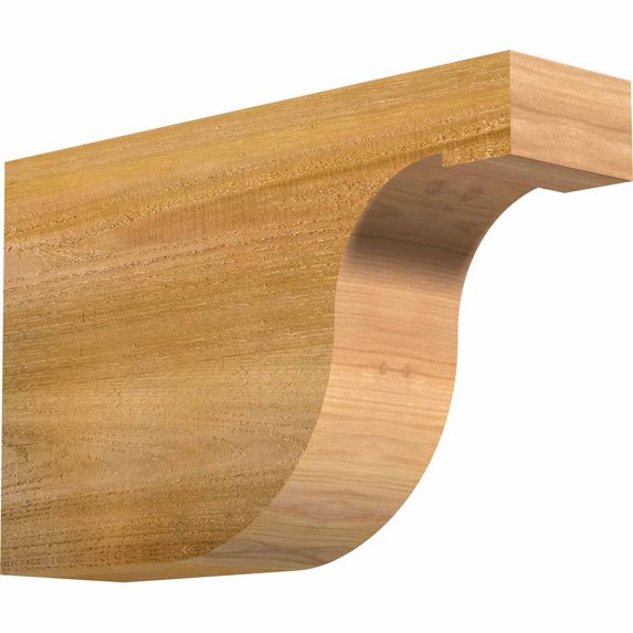 4"W x 10"H x 16"L Del Monte Rough Sawn Rafter Tail, Western Red Cedar