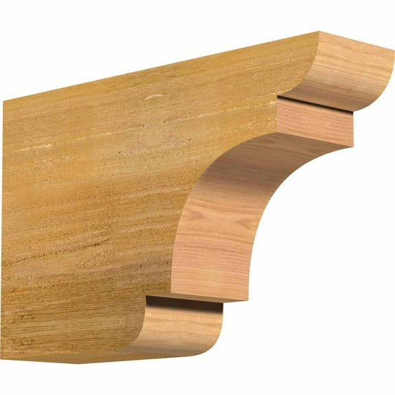 4"W x 10"H x 16"L New Brighton Rough Sawn Rafter Tail, Western Red Cedar