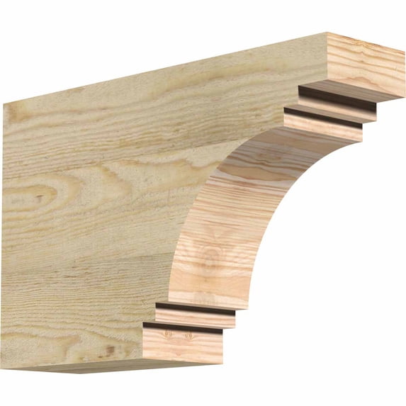 4"W x 10"H x 16"L Pescadero Rough Sawn Rafter Tail, Douglas Fir