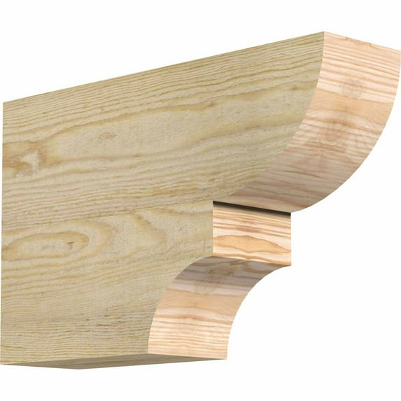 4"W x 10"H x 16"L Ridgewood Rough Sawn Rafter Tail, Douglas Fir