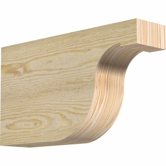 4"W x 10"H x 18"L Del Monte Rough Sawn Rafter Tail, Douglas Fir
