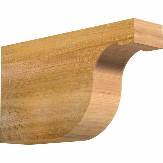 4"W x 10"H x 18"L Del Monte Rough Sawn Rafter Tail, Western Red Cedar