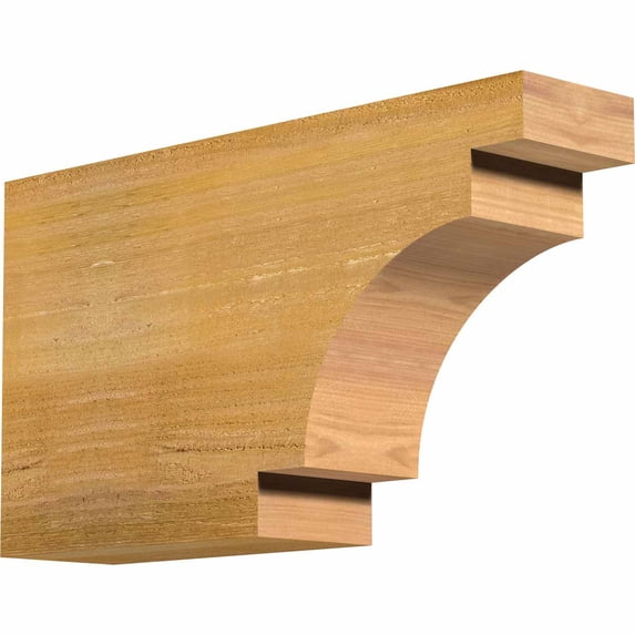 4"W x 10"H x 18"L Mediterranean Rough Sawn Rafter Tail, Western Red Cedar