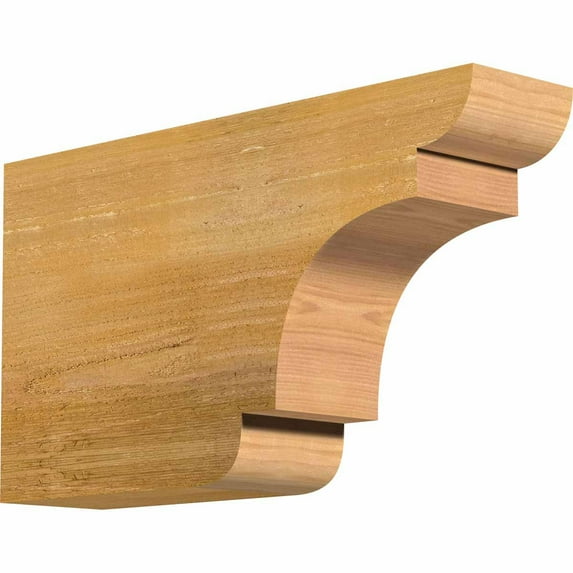 4"W x 10"H x 18"L New Brighton Rough Sawn Rafter Tail, Western Red Cedar