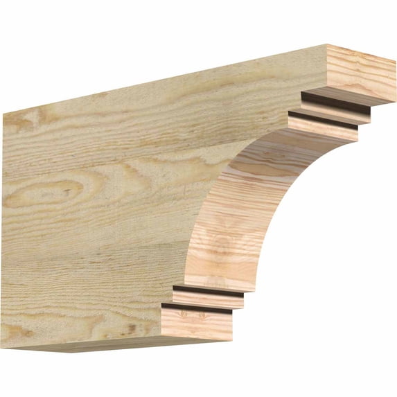 4"W x 10"H x 18"L Pescadero Rough Sawn Rafter Tail, Douglas Fir