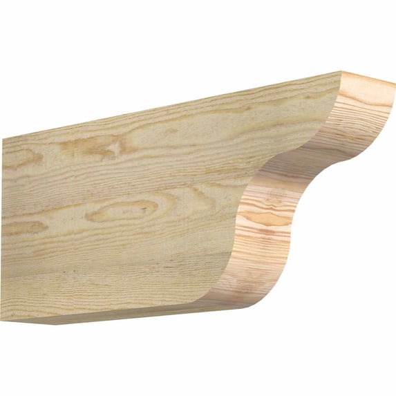 4"W x 10"H x 24"L Carmel Rough Sawn Rafter Tail, Douglas Fir
