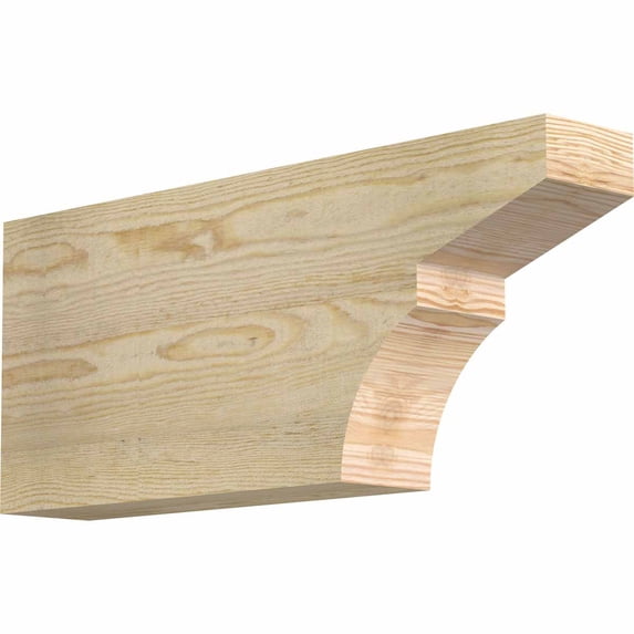 4"W x 10"H x 24"L Monterey Rough Sawn Rafter Tail, Douglas Fir