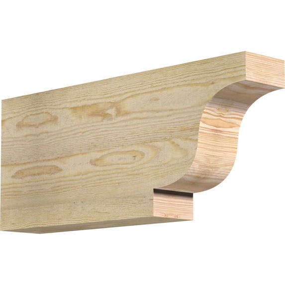 4"W x 10"H x 24"L Newport Rough Sawn Rafter Tail, Douglas Fir