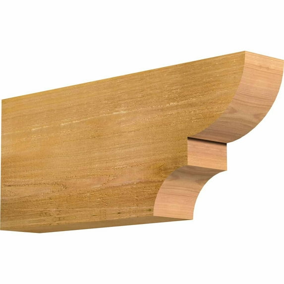 4"W x 10"H x 24"L Ridgewood Rough Sawn Rafter Tail, Western Red Cedar