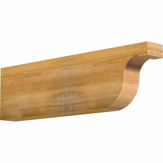 4"W x 10"H x 36"L Del Monte Rough Sawn Rafter Tail, Western Red Cedar
