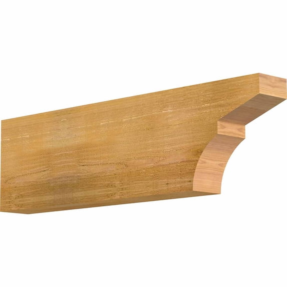 4"W x 10"H x 36"L Monterey Rough Sawn Rafter Tail, Western Red Cedar