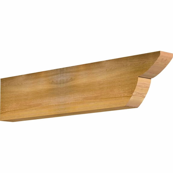 4"W x 10"H x 48"L Crestline Rough Sawn Rafter Tail, Western Red Cedar