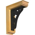 thumbnail image 1 of 4"W x 11 1/2"D x 14"H Tristan Traditional Ironcrest Rough Sawn Bracket, Western Red Cedar (2"W x 7 1/2"D x 10"H Iron Bracket), 1 of 5