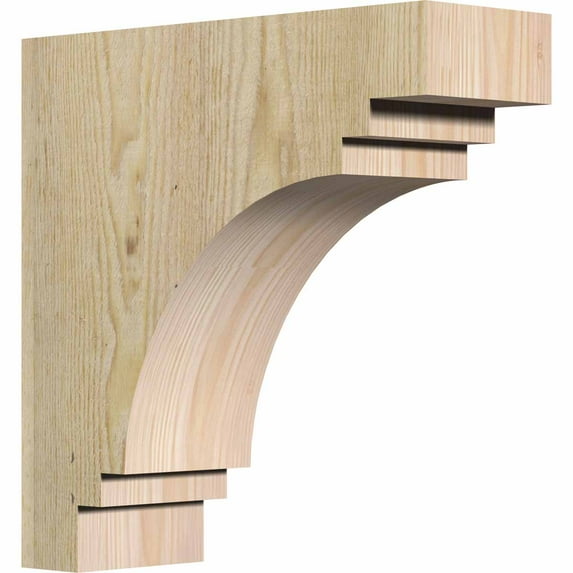 4"W x 12"D x 12"H Pescadero Rough Sawn Corbel, Douglas Fir