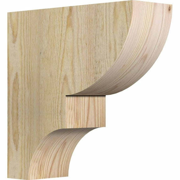 4"W x 12"D x 12"H Ridgewood Rough Sawn Corbel, Douglas Fir