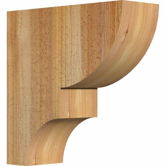 4"W x 12"D x 12"H Ridgewood Rough Sawn Corbel, Western Red Cedar