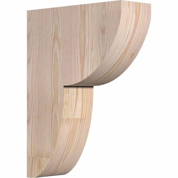 4"W x 12"D x 16"H Crestline Rough Sawn Corbel, Douglas Fir