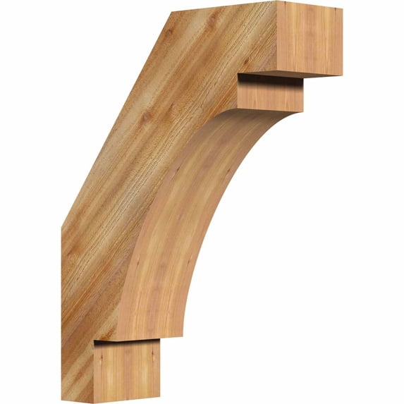4"W x 12"D x 16"H Merced Rough Sawn Brace, Western Red Cedar
