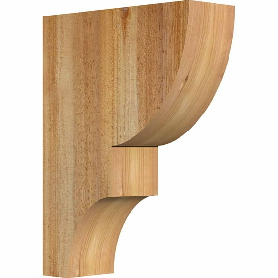 4"W x 12"D x 16"H Ridgewood Rough Sawn Corbel, Western Red Cedar