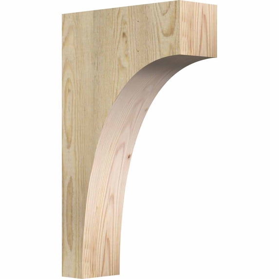 4"W x 12"D x 20"H Huntington Rough Sawn Corbel, Douglas Fir