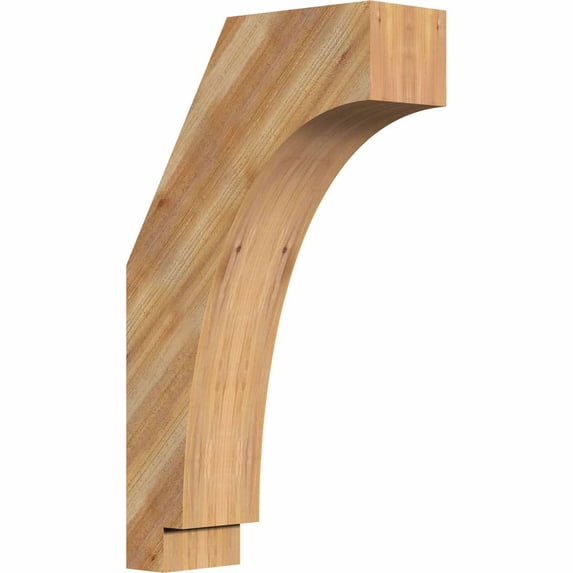 4"W x 12"D x 20"H Imperial Rough Sawn Brace, Western Red Cedar