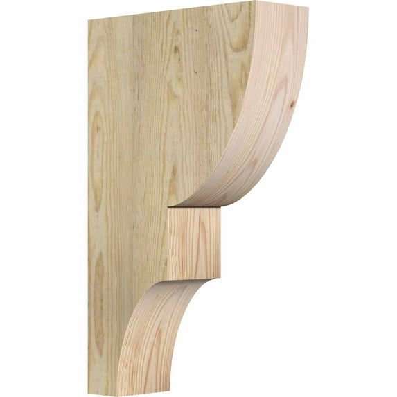 4"W x 12"D x 20"H Ridgewood Rough Sawn Corbel, Douglas Fir