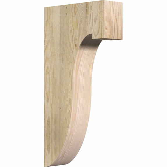 4"W x 12"D x 24"H Del Monte Rough Sawn Corbel, Douglas Fir