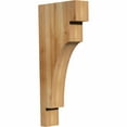 thumbnail image 1 of 4"W x 12"D x 28"H Mediterranean Rough Sawn Corbel, Western Red Cedar, 1 of 9