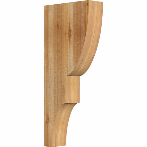 4"W x 12"D x 28"H Ridgewood Rough Sawn Corbel, Western Red Cedar