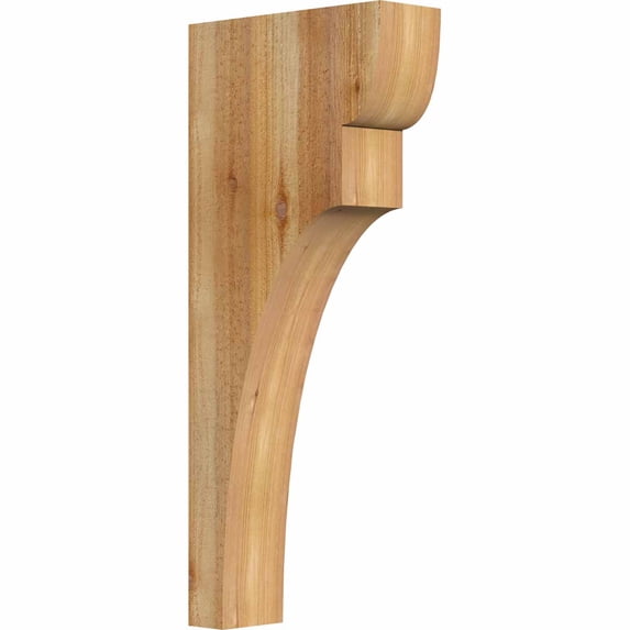 4"W x 12"D x 28"H Yorktown Rough Sawn Corbel, Western Red Cedar