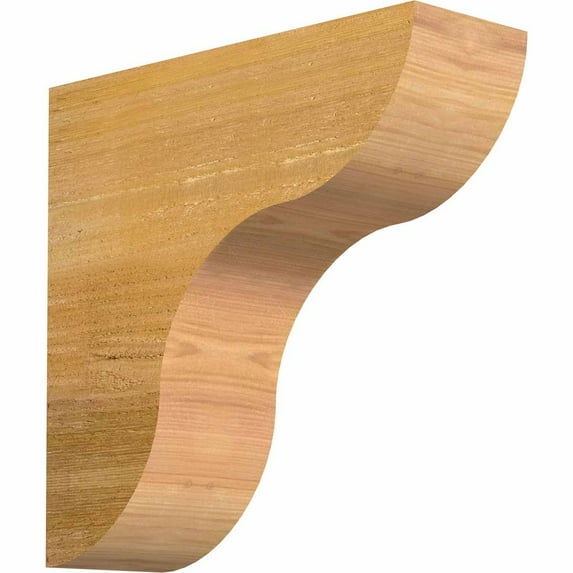 4"W x 12"H x 12"L Carmel Rough Sawn Rafter Tail, Western Red Cedar
