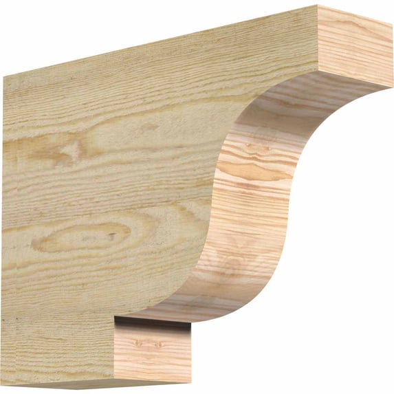 4"W x 12"H x 16"L Newport Rough Sawn Rafter Tail, Douglas Fir