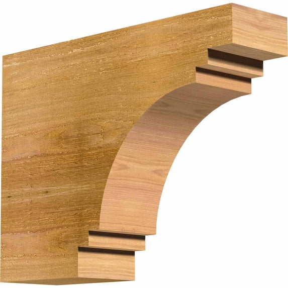 4"W x 12"H x 16"L Pescadero Rough Sawn Rafter Tail, Western Red Cedar